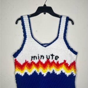 Handmade Minute Women's Colorful Crochet Tank Top